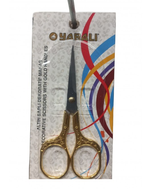 Nakış Makası Altın Saplı Dekoratif Makas Model 1