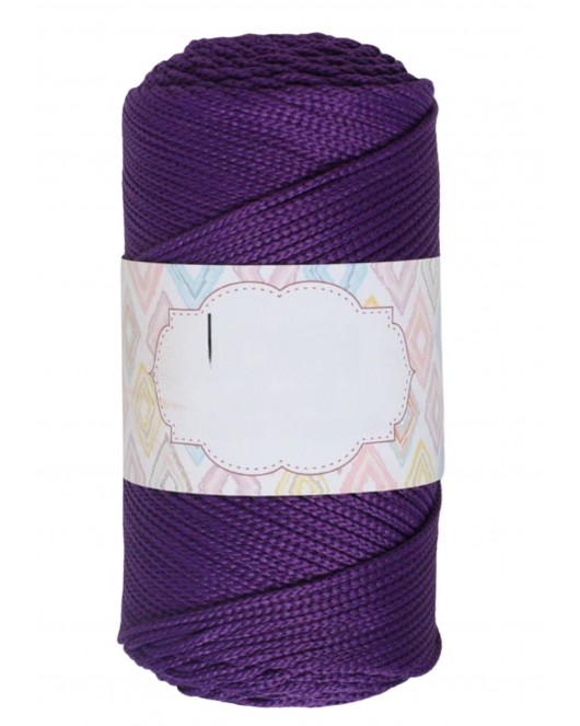 Makrome İpi 3mm Polyester Koyu Mor