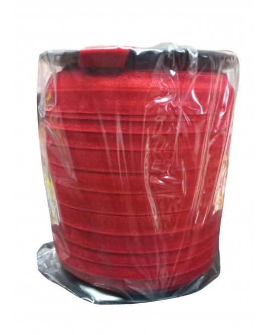 Çamaşır Lastiği Düz 1 cm 75 Metre 1 Top Kırmızı