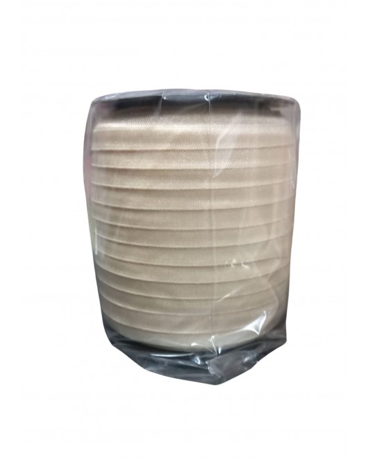 Çamaşır Lastiği Düz 1 cm 1 Metre Krem