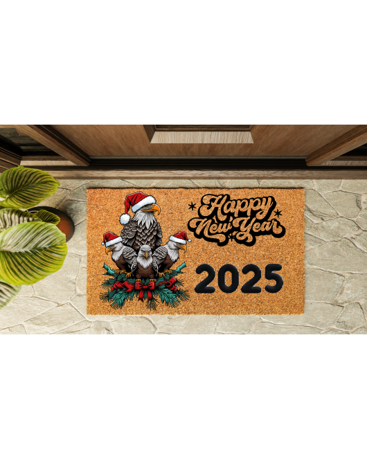 Kapı Önü Paspası Yeni Yıl 2025 Özel Tasarım Koko Model 213