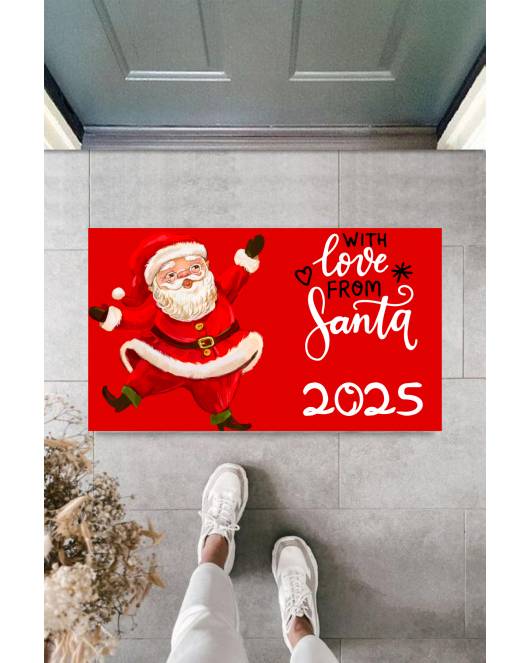 Kapı Önü Paspası Yeni Yıl 2025 Özel Tasarım Model 18
