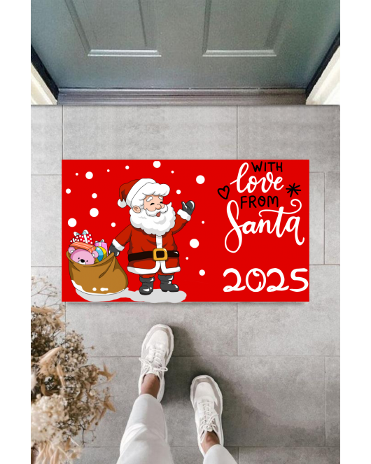 Kapı Önü Paspası Yeni Yıl 2025 Özel Tasarım Model 19