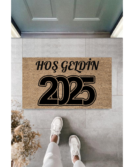 Kapı Önü Paspası Yeni Yıl 2025 Özel Tasarım Model 31