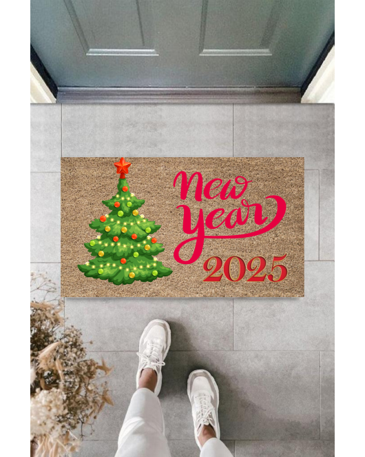 Kapı Önü Paspası Yeni Yıl 2025 Özel Tasarım Model 53