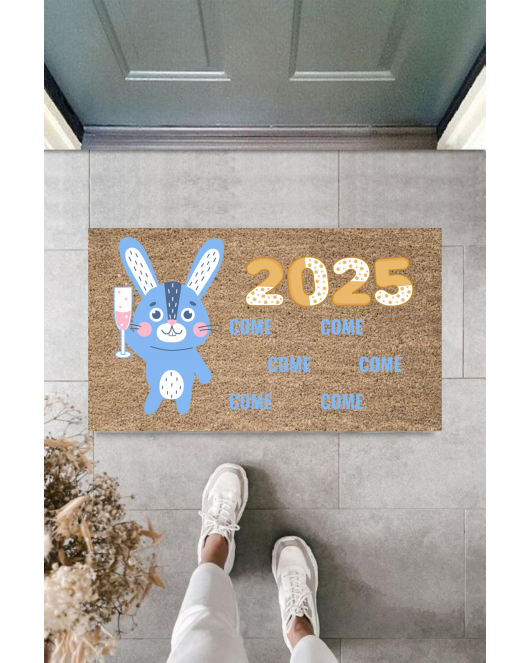 Kapı Önü Paspası Yeni Yıl 2025 Özel Tasarım Model 56