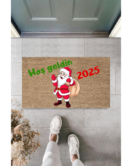 Kapı Önü Paspası Yeni Yıl 2025 Özel Tasarım Model 70