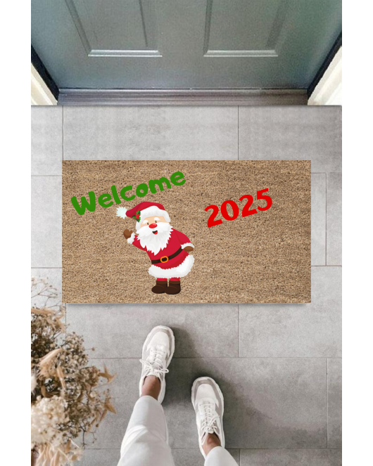 Kapı Önü Paspası Yeni Yıl 2025 Özel Tasarım Model 71