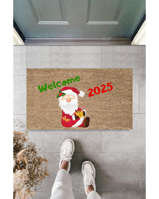Kapı Önü Paspası Yeni Yıl 2025 Özel Tasarım Model 72
