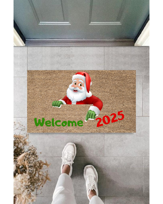Kapı Önü Paspası Yeni Yıl 2025 Özel Tasarım Model 73