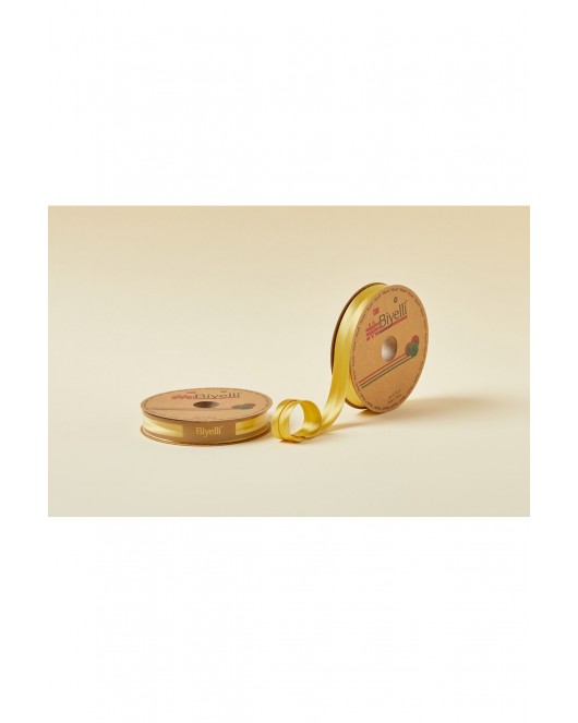 Biye Saten Katlı 037 Gold 2 cm 25 Metre %100 Polyester