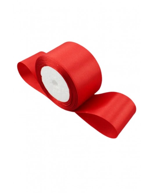 Saten Kurdele 6 cm Kırmızı 1 Metre