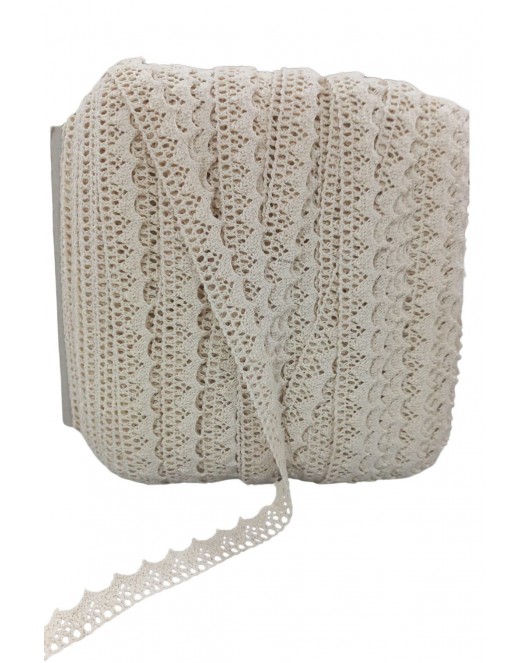 Kopanaki Dantel en 1,5 cm Krem 5 Metre