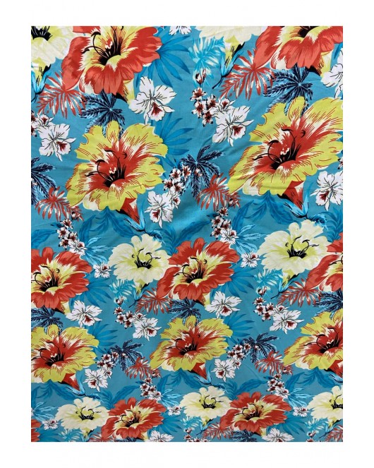 Viskon Kumaş Desenli En 150 cm 1 metre Desen 52